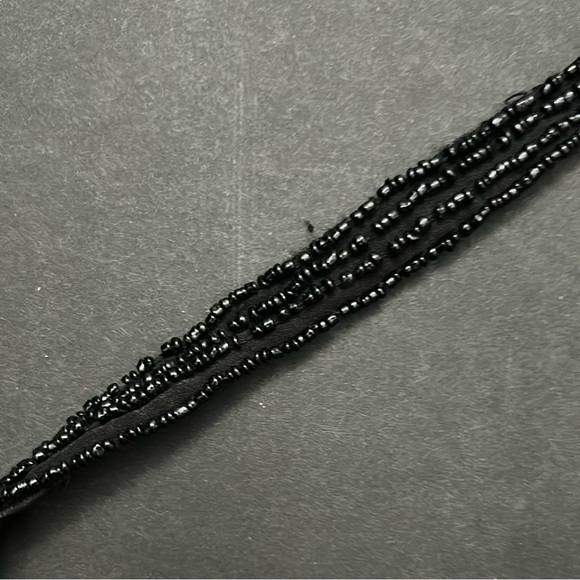 Express 90s Retro Style Black Beaded Women's Bag in Colorful Beads and Sequins - Picture 8 of 14